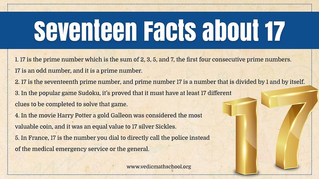 Seventeen Facts about 17