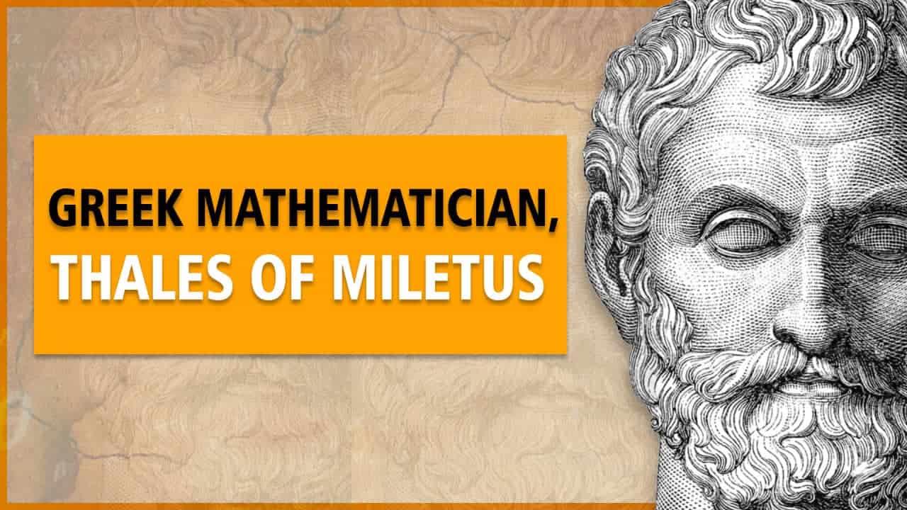 Thales of Miletus (624–548 BC) was a mathematician, astronomer and