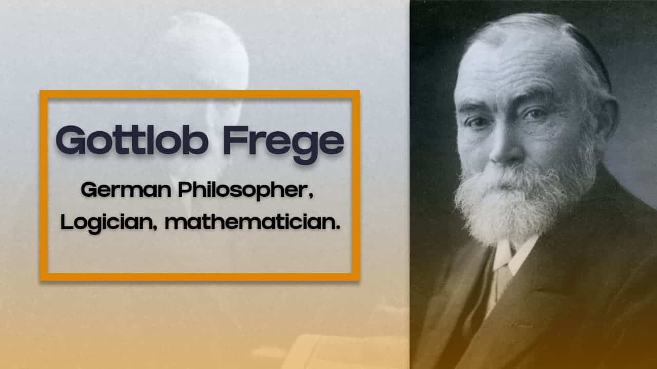 Gottlob frege German philosopher, logician, and mathematician.
