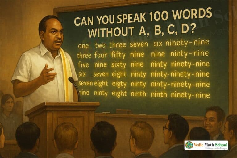 Annadurai 100 words no ABCD