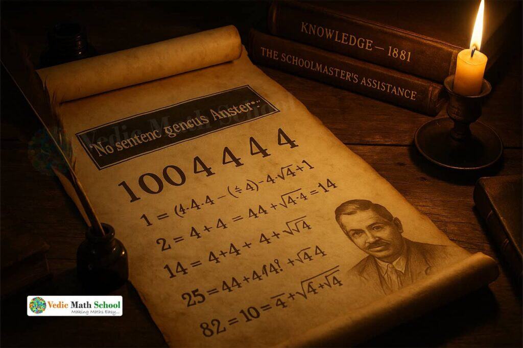 Entertain Yourself Mathematically by Using Four Fours