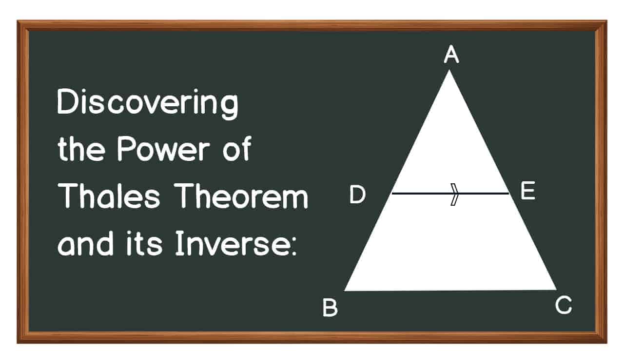 Thales Theorem by vedic maths trick