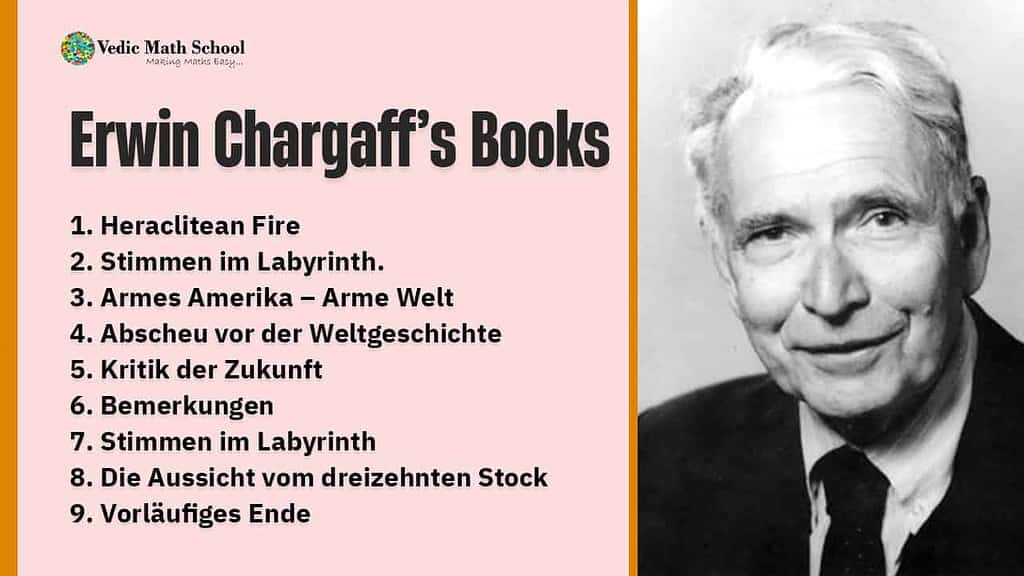 Erwin chargaff’s books