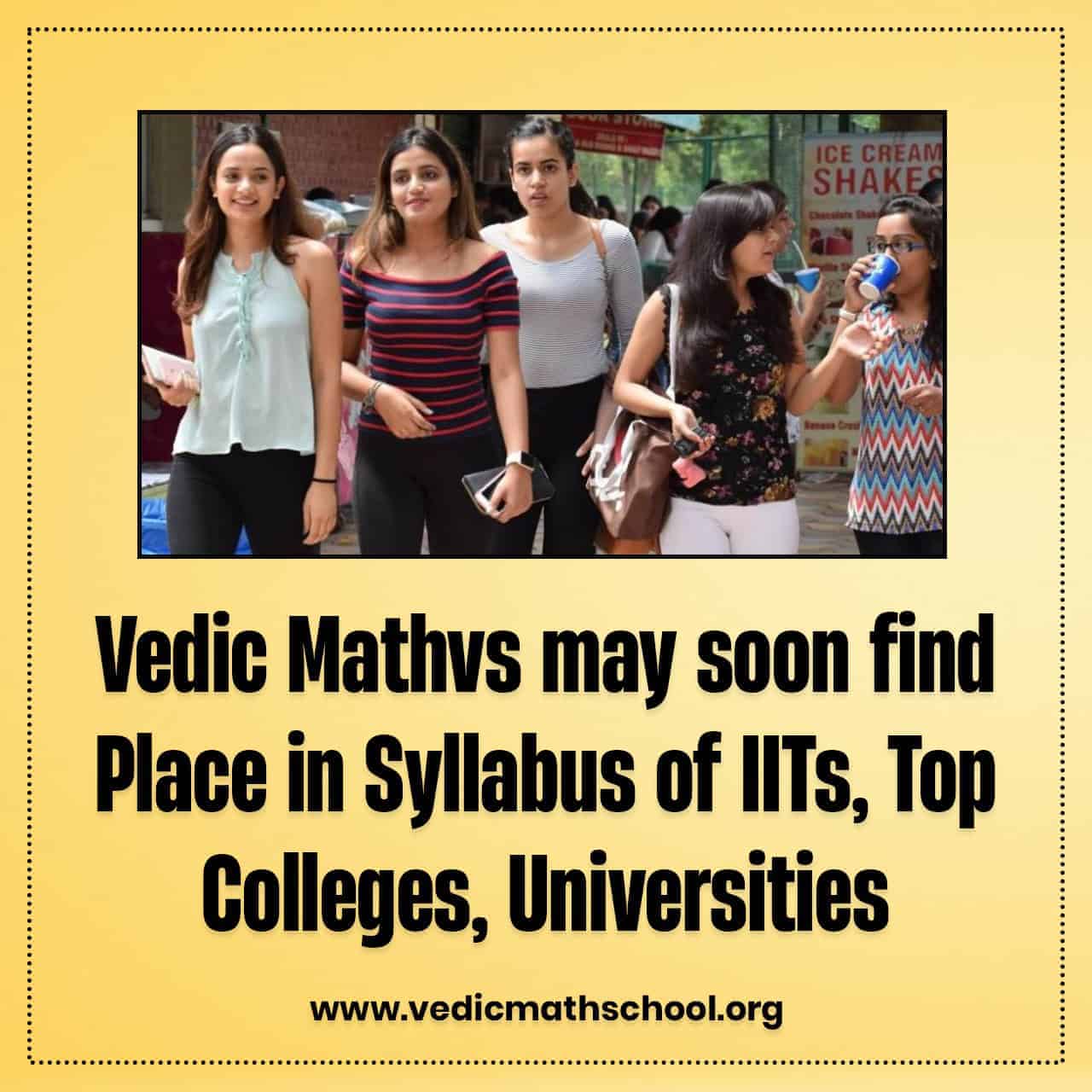 Vedic’ maths for SC ST students