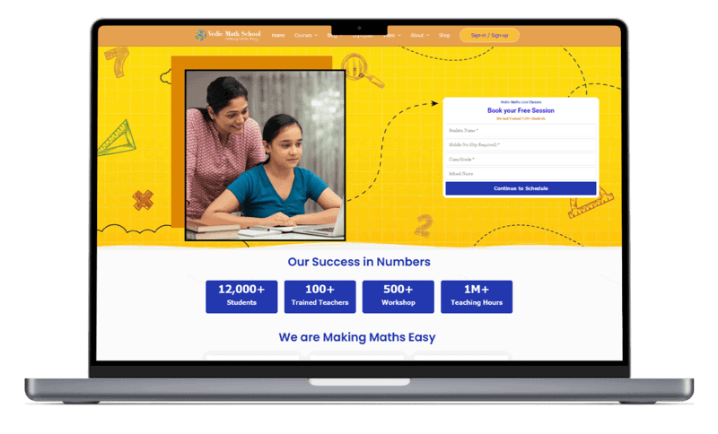 About Vedic Math School